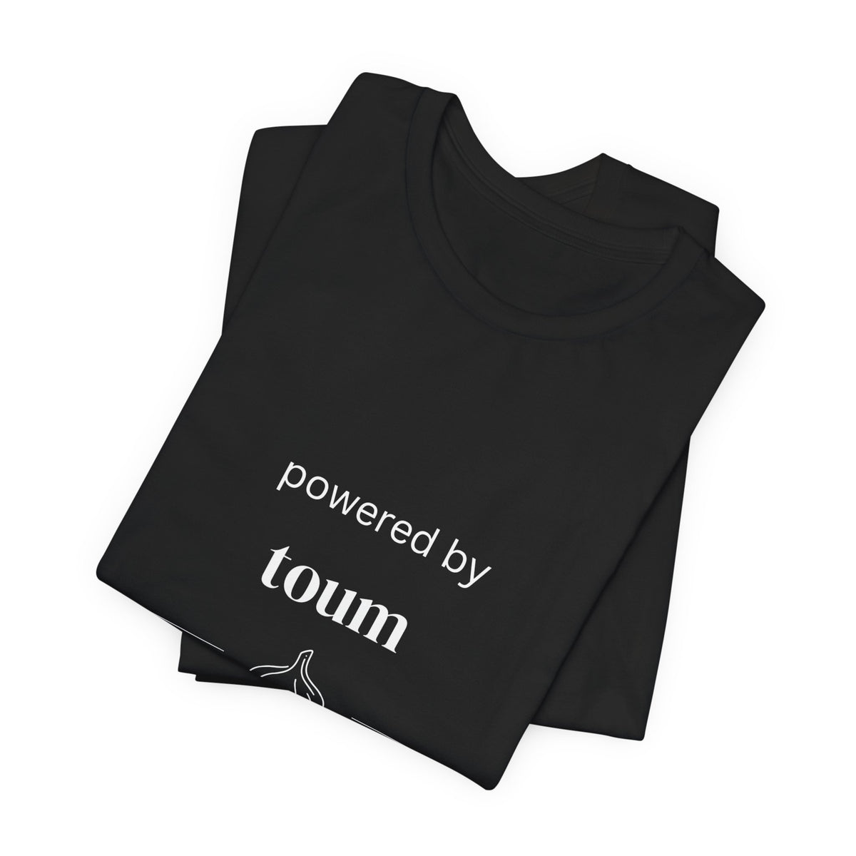 Powered by Toum – Funny Lebanese Garlic T-Shirt  | Lebanese Unisex Tee