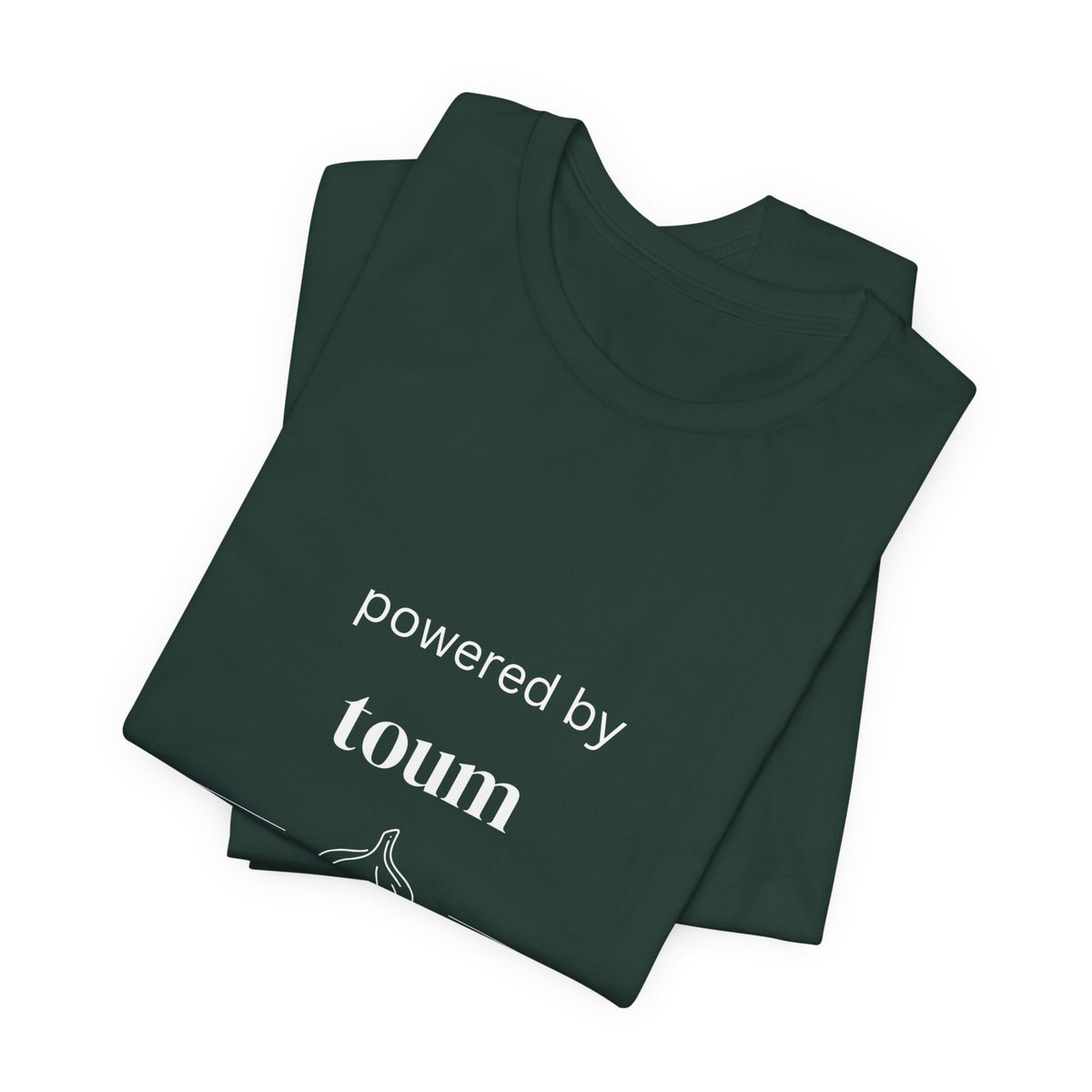Powered by Toum – Funny Lebanese Garlic T-Shirt  | Lebanese Unisex Tee